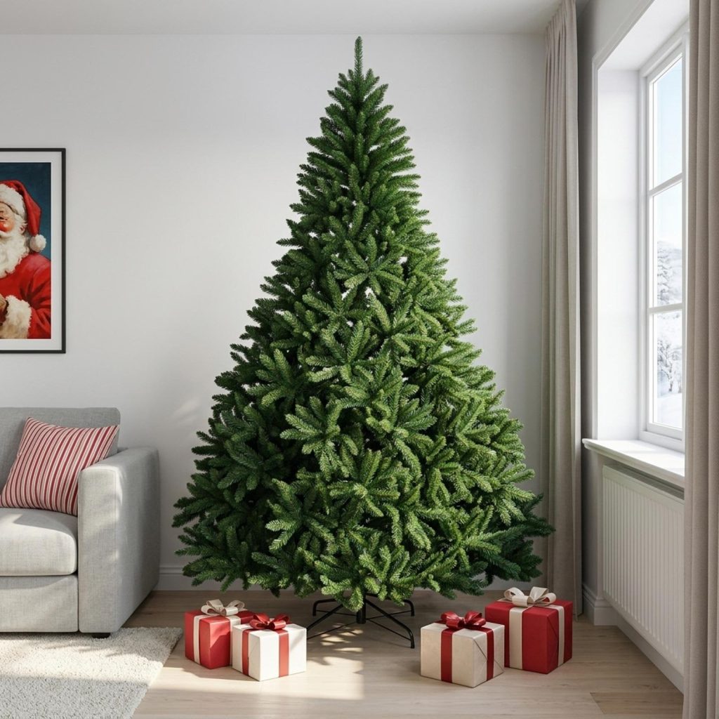Salkomallinen tekoinen joulukuusi 240 cm Polyvinyylikloridi