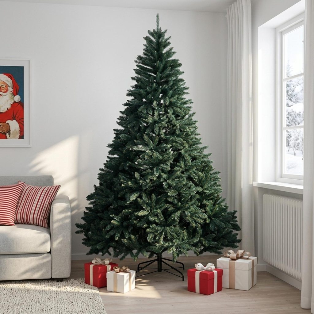 Salkomallinen tekoinen joulukuusi 240 cm Polyvinyylikloridi