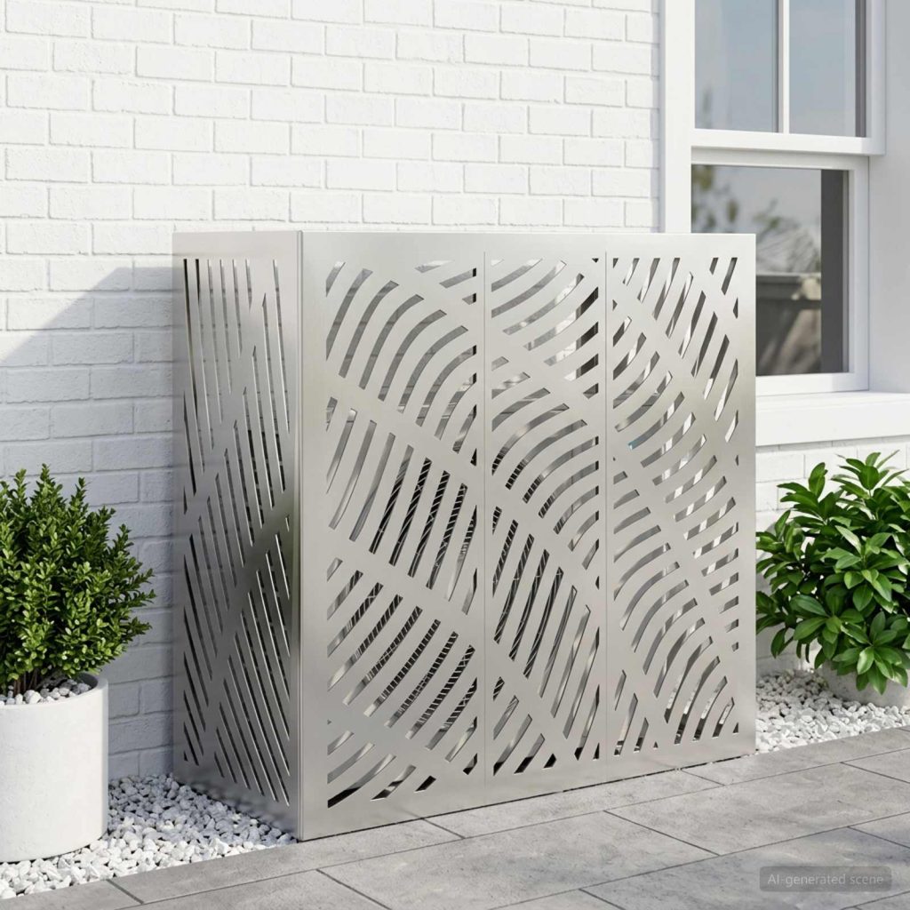 Ilmastointilaitteen suoja Hopea 110 x 50 x 105 cm
