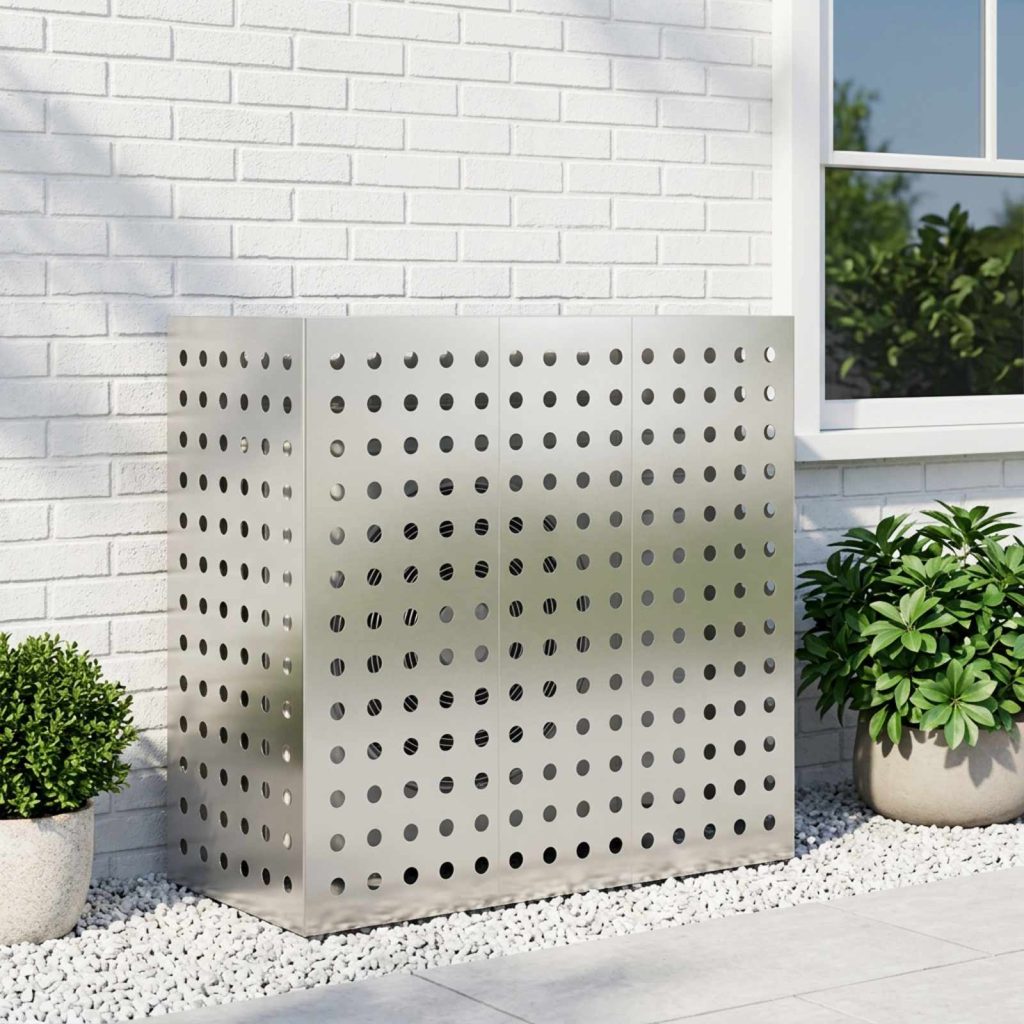 Ilmastointilaitteen suoja Hopea 110 x 50 x 105 cm