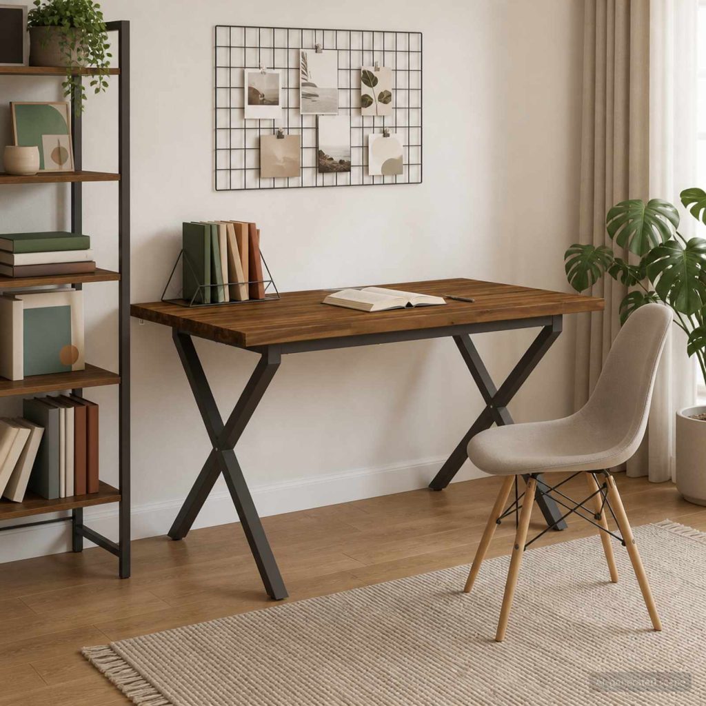 120 x 80 x 75 cm Tiheä akasiapuu Luonnollinen ja Kahvi